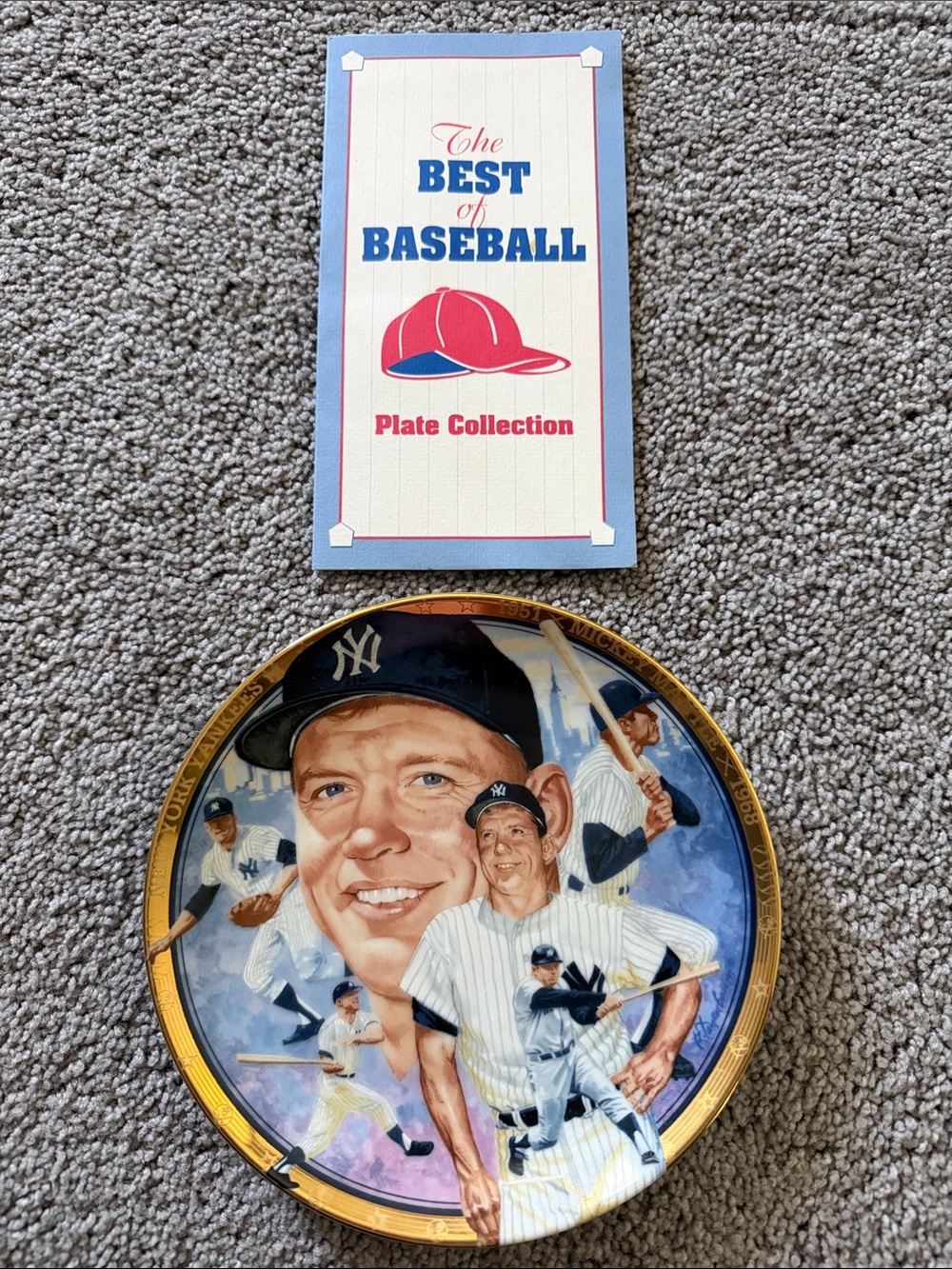 Vintage Mickey Mantle Collector Plate